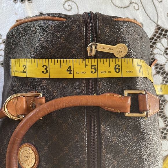 Rioni Moda Italia Large Boston Bag Satchel Handbag with Exterior Pockets - Picture 11 of 15